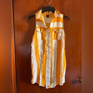 I love H8 / yellow striped tank / M